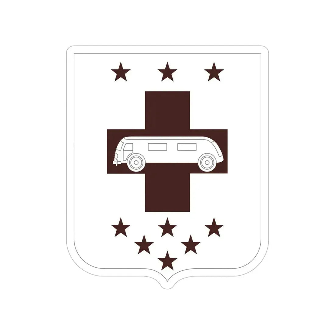 36 Medical Battalion 2 (U.S. Army) Transparent STICKER Die-Cut Vinyl Decal - The Sticker Space