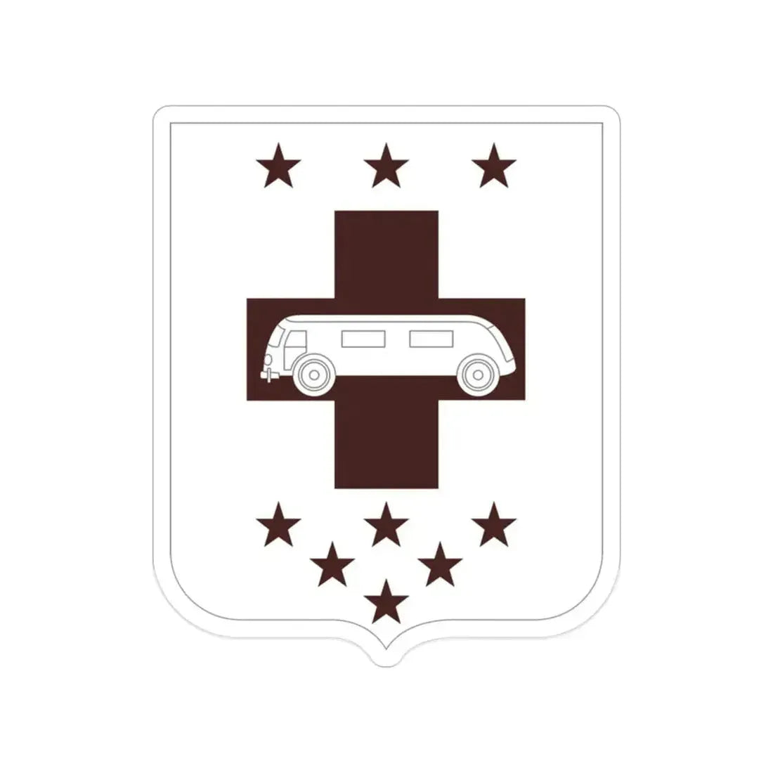 36 Medical Battalion 2 (U.S. Army) Transparent STICKER Die-Cut Vinyl Decal - The Sticker Space