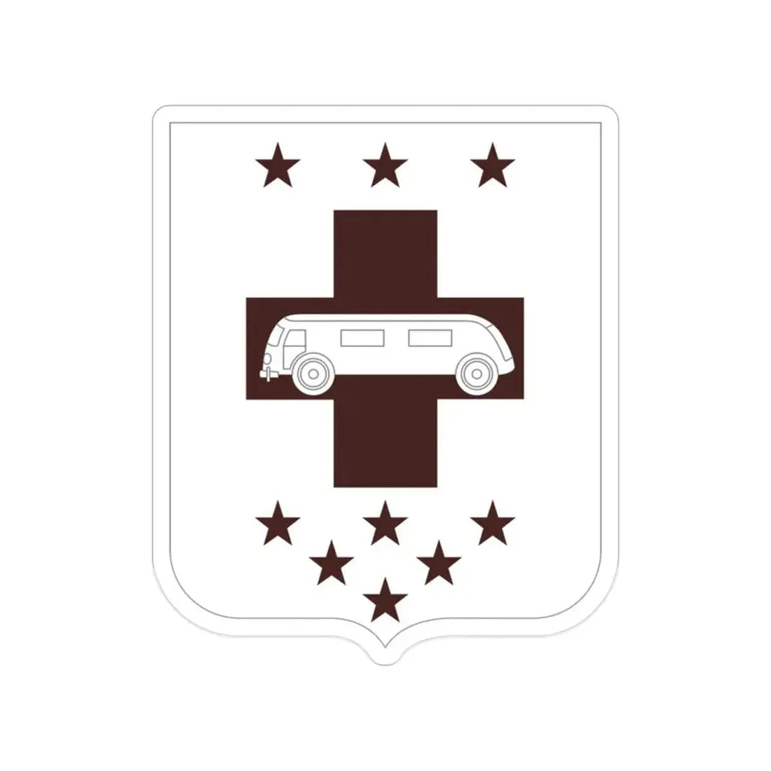 36 Medical Battalion 2 (U.S. Army) Transparent STICKER Die-Cut Vinyl Decal - The Sticker Space