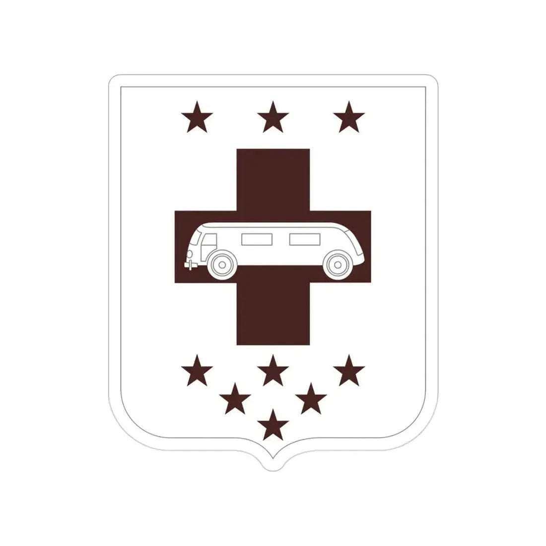 36 Medical Battalion 2 (U.S. Army) Transparent STICKER Die-Cut Vinyl Decal - The Sticker Space