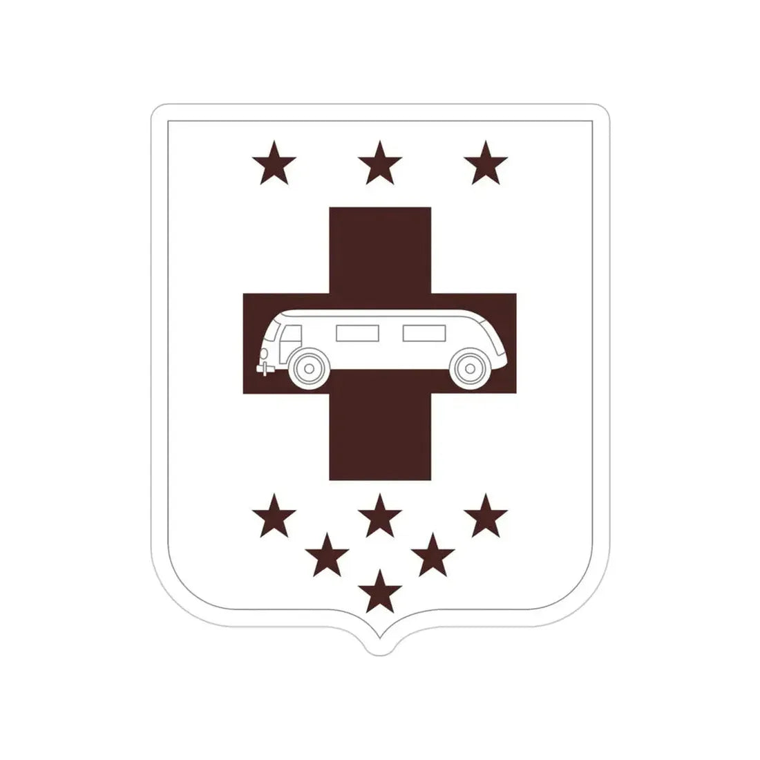 36 Medical Battalion 2 (U.S. Army) Transparent STICKER Die-Cut Vinyl Decal - The Sticker Space