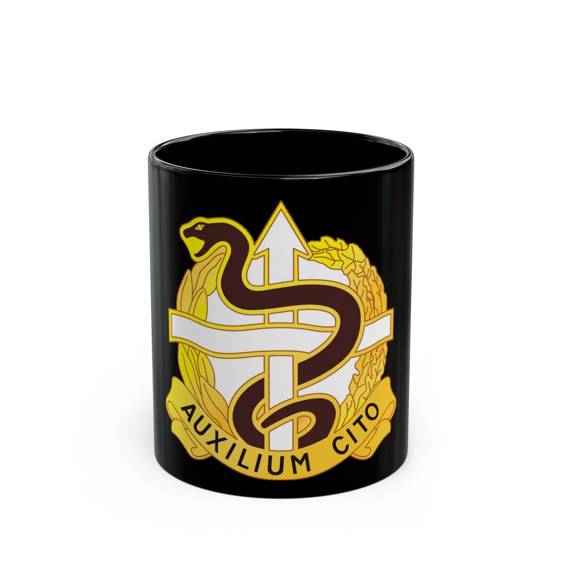 36 Medical Battalion (U.S. Army) Black Coffee Mug-11oz-The Sticker Space