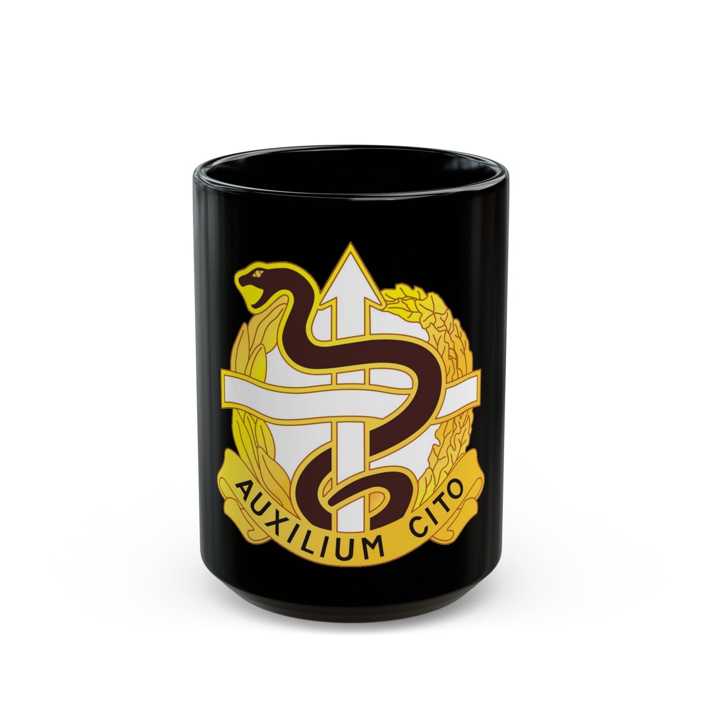 36 Medical Battalion (U.S. Army) Black Coffee Mug-15oz-The Sticker Space