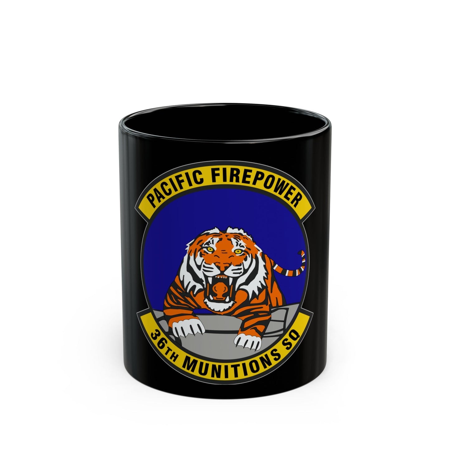 36 Munitions Squadron PACAF (U.S. Air Force) Black Coffee Mug-11oz-The Sticker Space