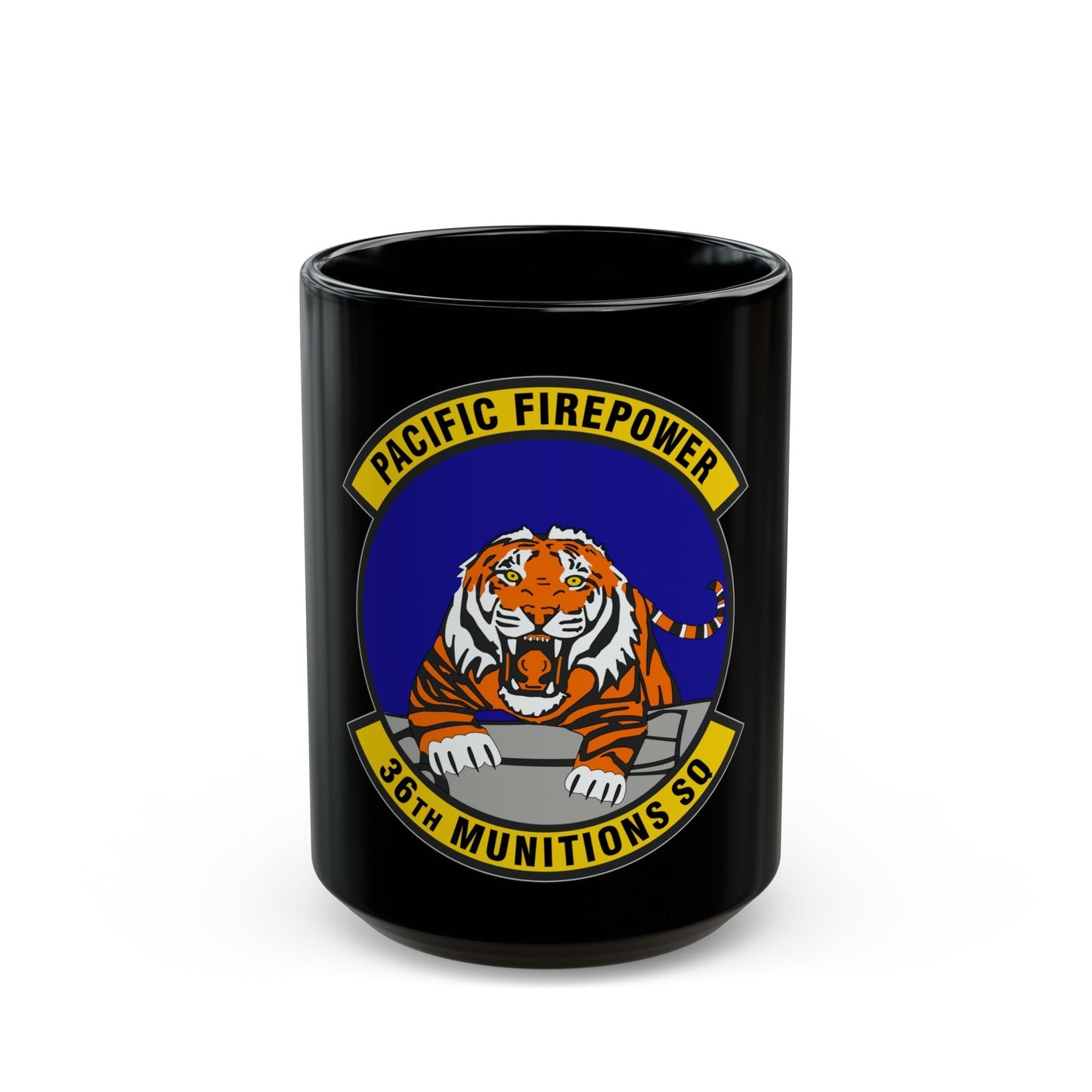 36 Munitions Squadron PACAF (U.S. Air Force) Black Coffee Mug-15oz-The Sticker Space