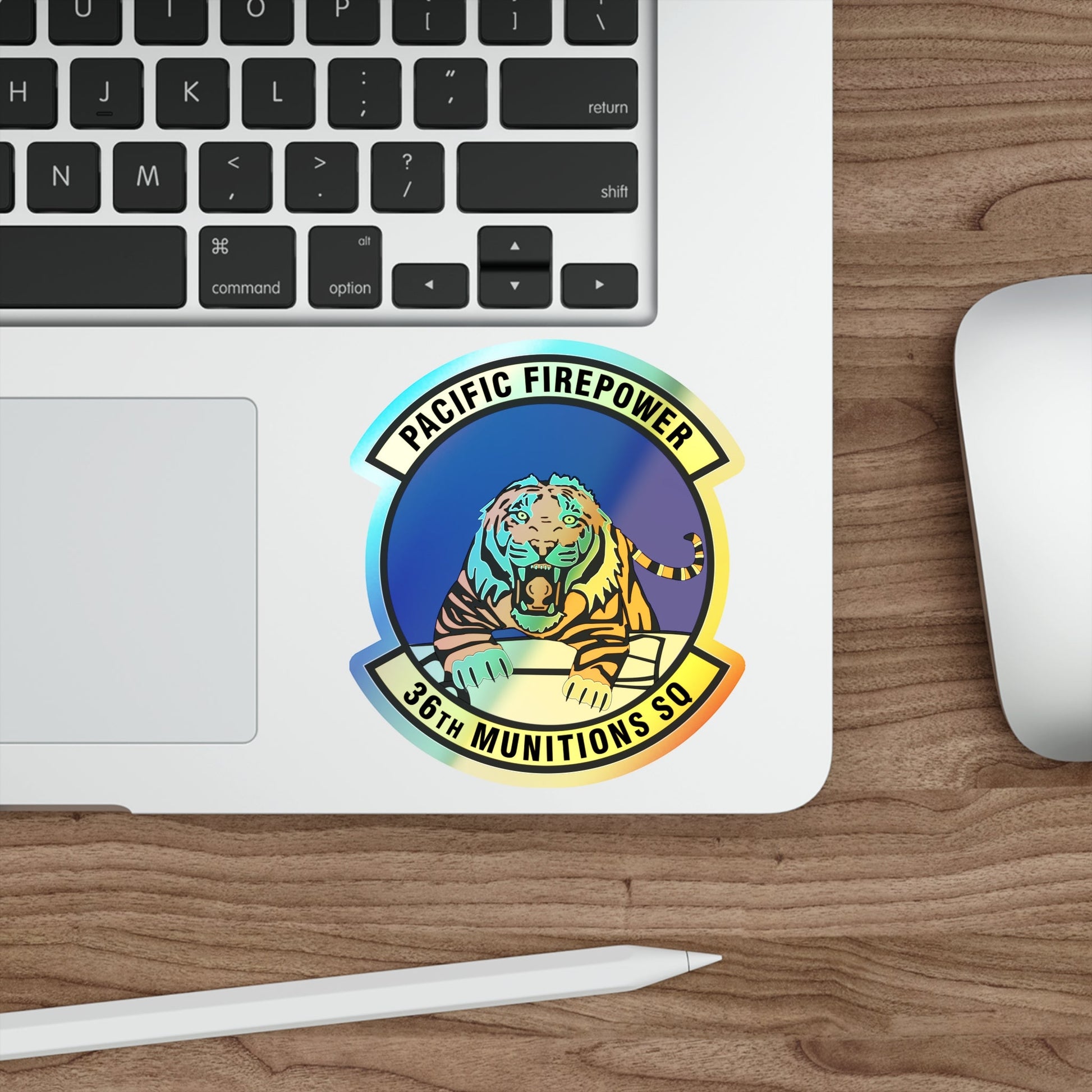 36 Munitions Squadron PACAF (U.S. Air Force) Holographic STICKER Die-Cut Vinyl Decal-The Sticker Space