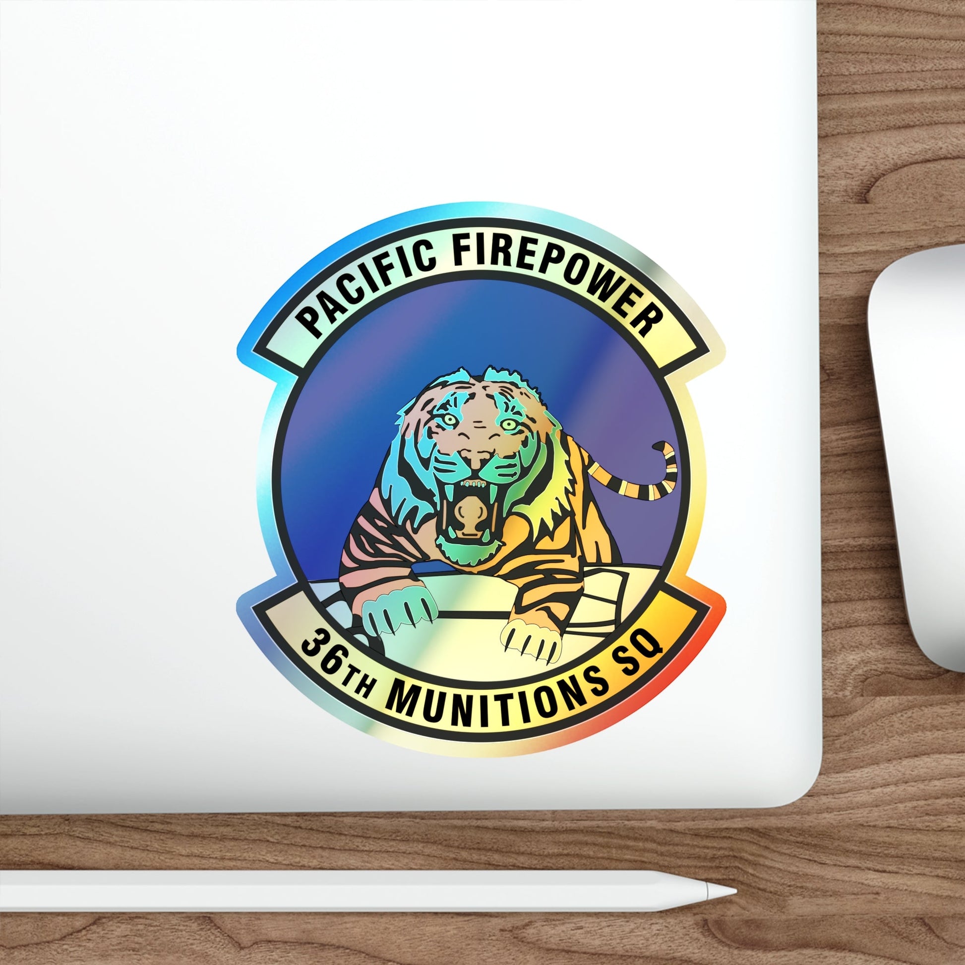 36 Munitions Squadron PACAF (U.S. Air Force) Holographic STICKER Die-Cut Vinyl Decal-The Sticker Space