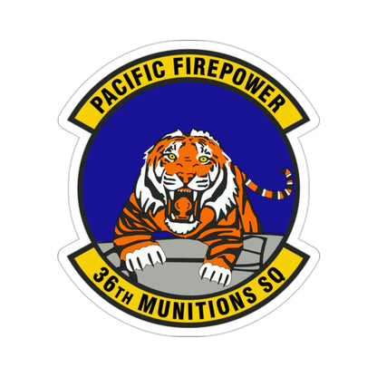 36 Munitions Squadron PACAF (U.S. Air Force) STICKER Vinyl Die-Cut Decal-2 Inch-The Sticker Space