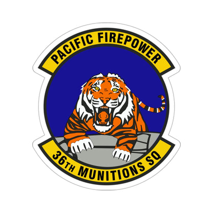 36 Munitions Squadron PACAF (U.S. Air Force) STICKER Vinyl Die-Cut Decal-3 Inch-The Sticker Space