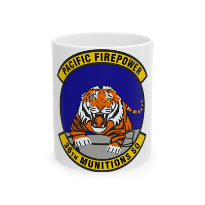 36 Munitions Squadron PACAF (U.S. Air Force) White Coffee Mug-11oz-The Sticker Space