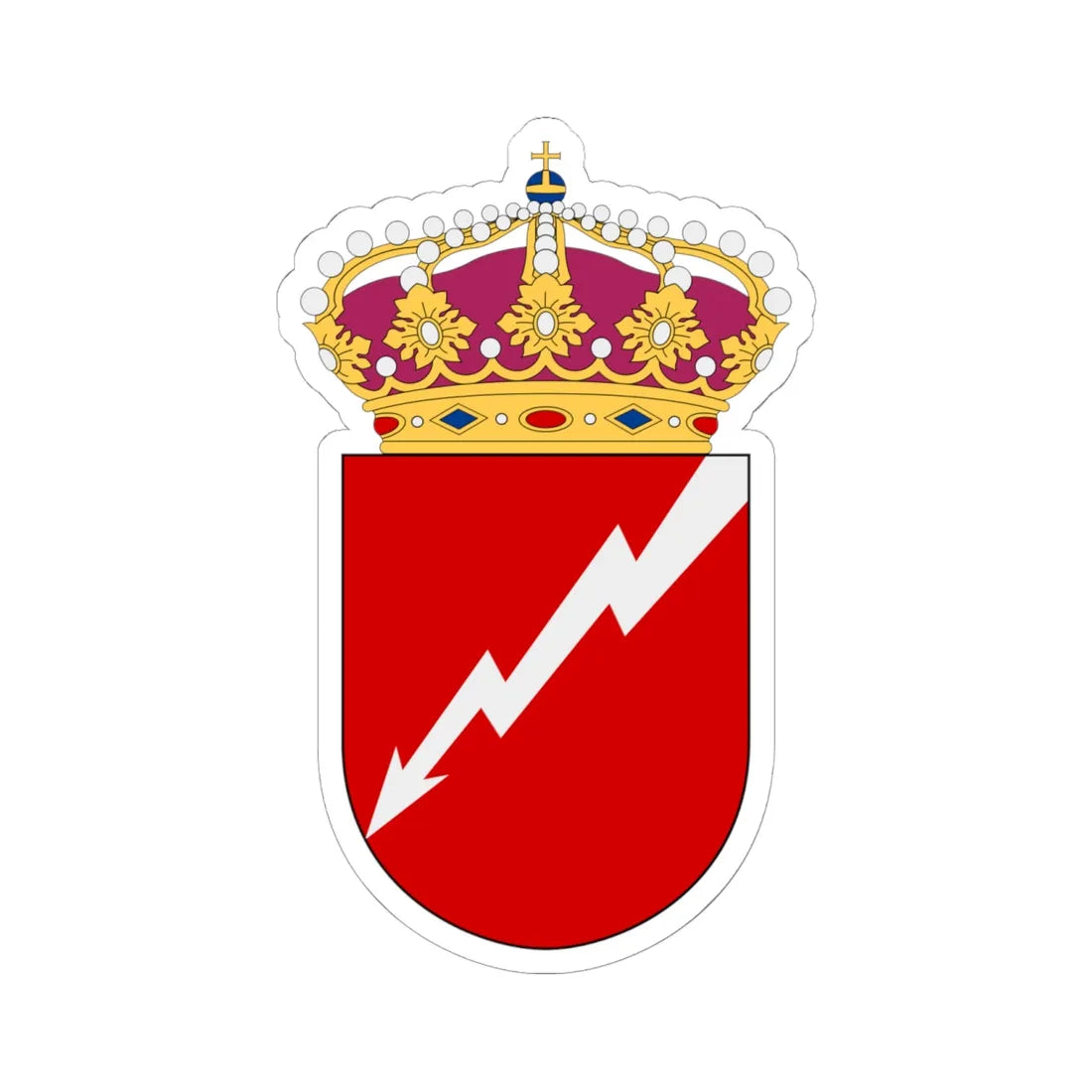 36. patrullbåtsdivisionen vapen (Sweden) (Coat of Arms) STICKER Vinyl Kiss-Cut Decal 6 Inch White - The Sticker Space