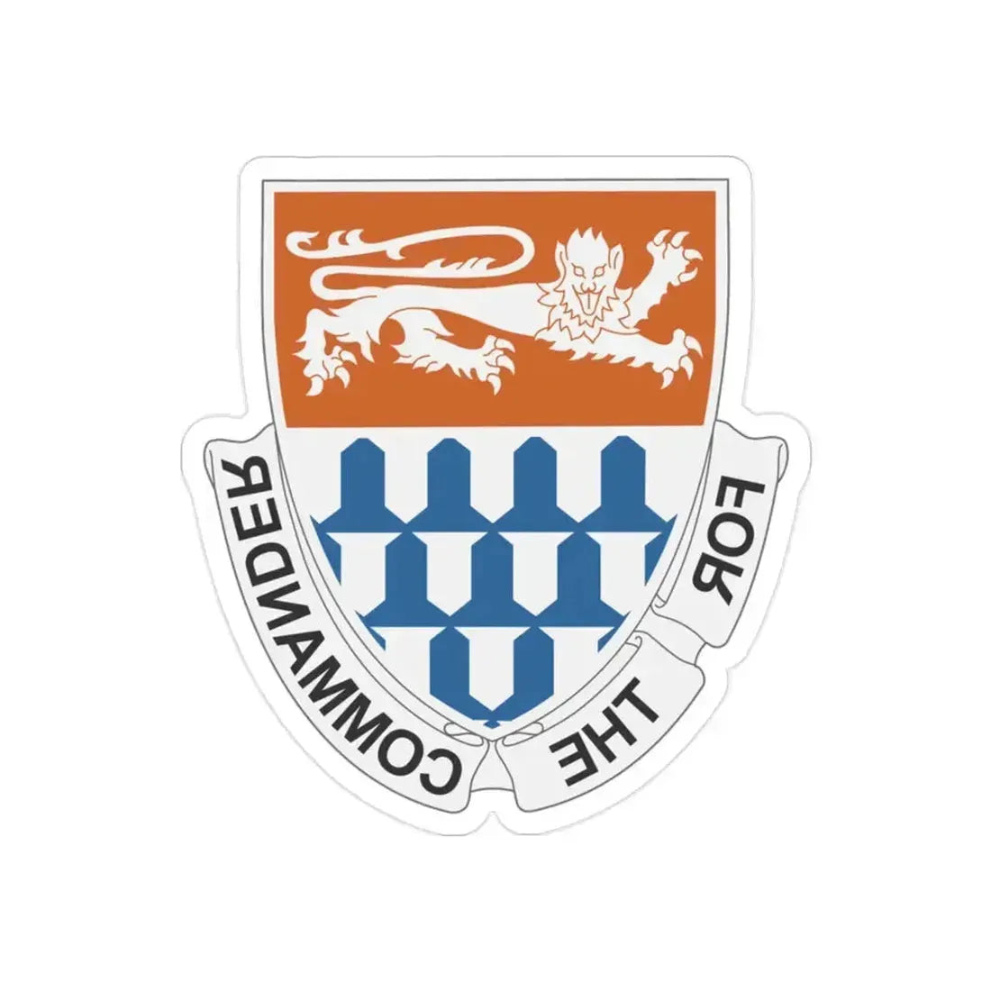 36 Signal Battalion (U.S. Army) REVERSE PRINT Transparent Die-Cut STICKER 2 Inch Die-Cut Transparent - The Sticker Space