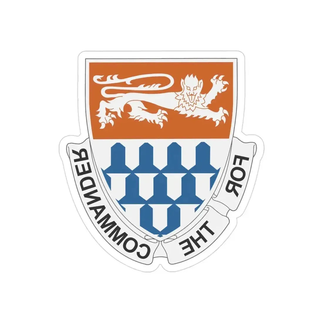 36 Signal Battalion (U.S. Army) REVERSE PRINT Transparent Die-Cut STICKER 3 Inch Die-Cut Transparent - The Sticker Space