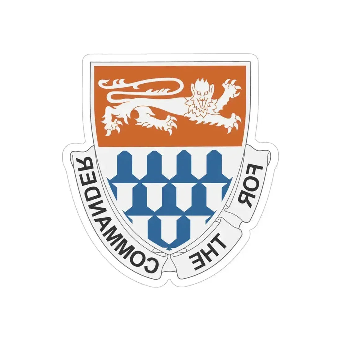 36 Signal Battalion (U.S. Army) REVERSE PRINT Transparent Die-Cut STICKER 5 Inch Die-Cut Transparent - The Sticker Space