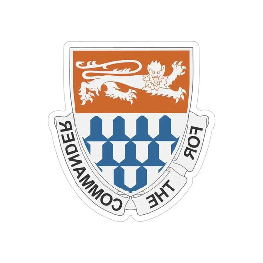 36 Signal Battalion (U.S. Army) REVERSE PRINT Transparent Die-Cut STICKER 6 Inch Die-Cut Transparent - The Sticker Space