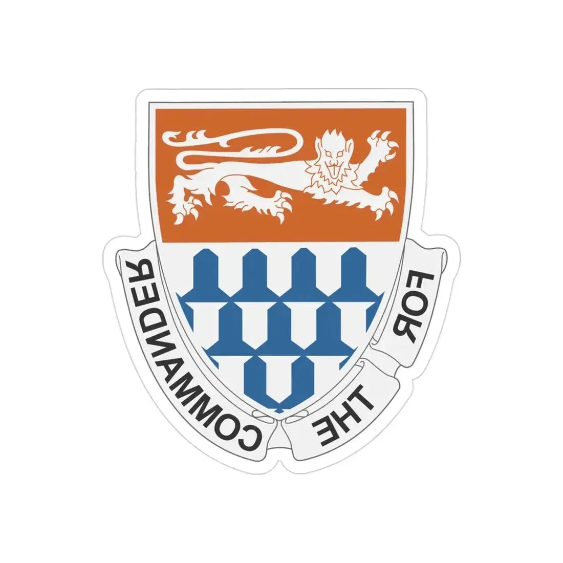 36 Signal Battalion (U.S. Army) REVERSE PRINT Transparent Die-Cut STICKER - The Sticker Space