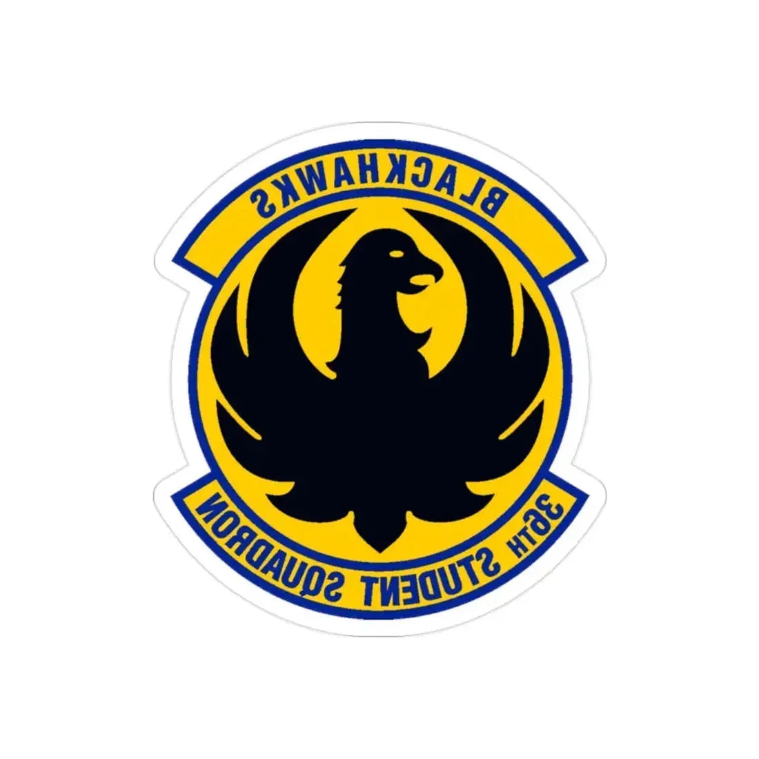 36 Student Sq AETC (U.S. Air Force) REVERSE PRINT Transparent Die-Cut STICKER - The Sticker Space