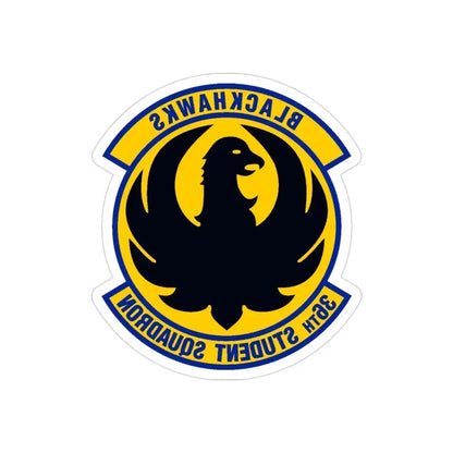 36 Student Sq AETC (U.S. Air Force) REVERSE PRINT Transparent Die-Cut STICKER - The Sticker Space