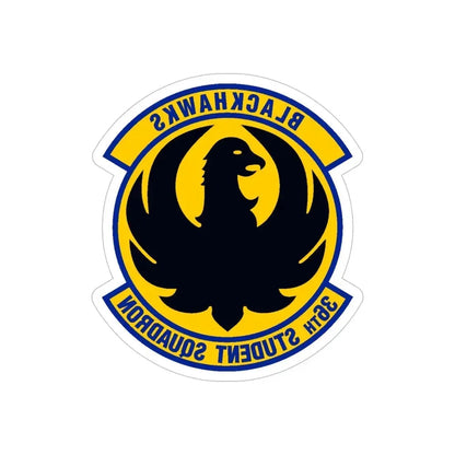 36 Student Sq AETC (U.S. Air Force) REVERSE PRINT Transparent Die-Cut STICKER - The Sticker Space