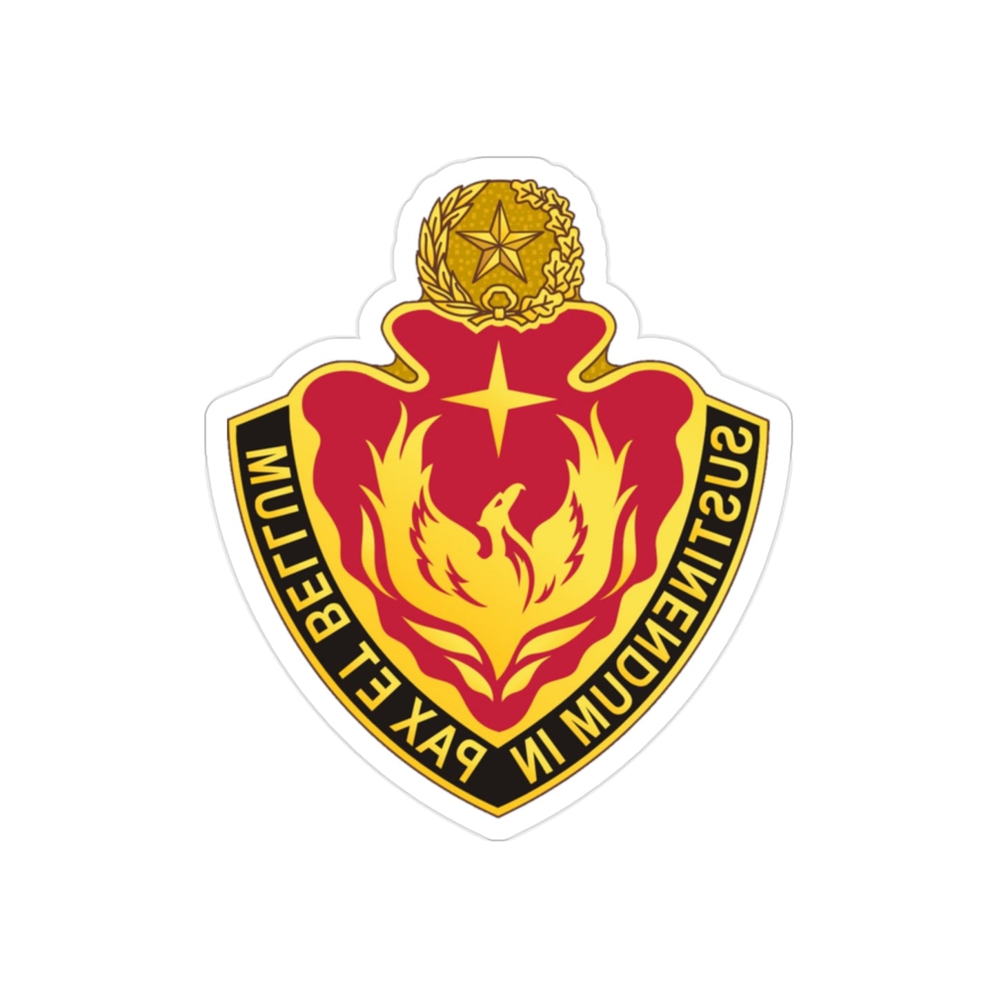 36 Sustainment Brigade 2 (U.S. Army) REVERSE PRINT Transparent STICKER-2" × 2"-The Sticker Space