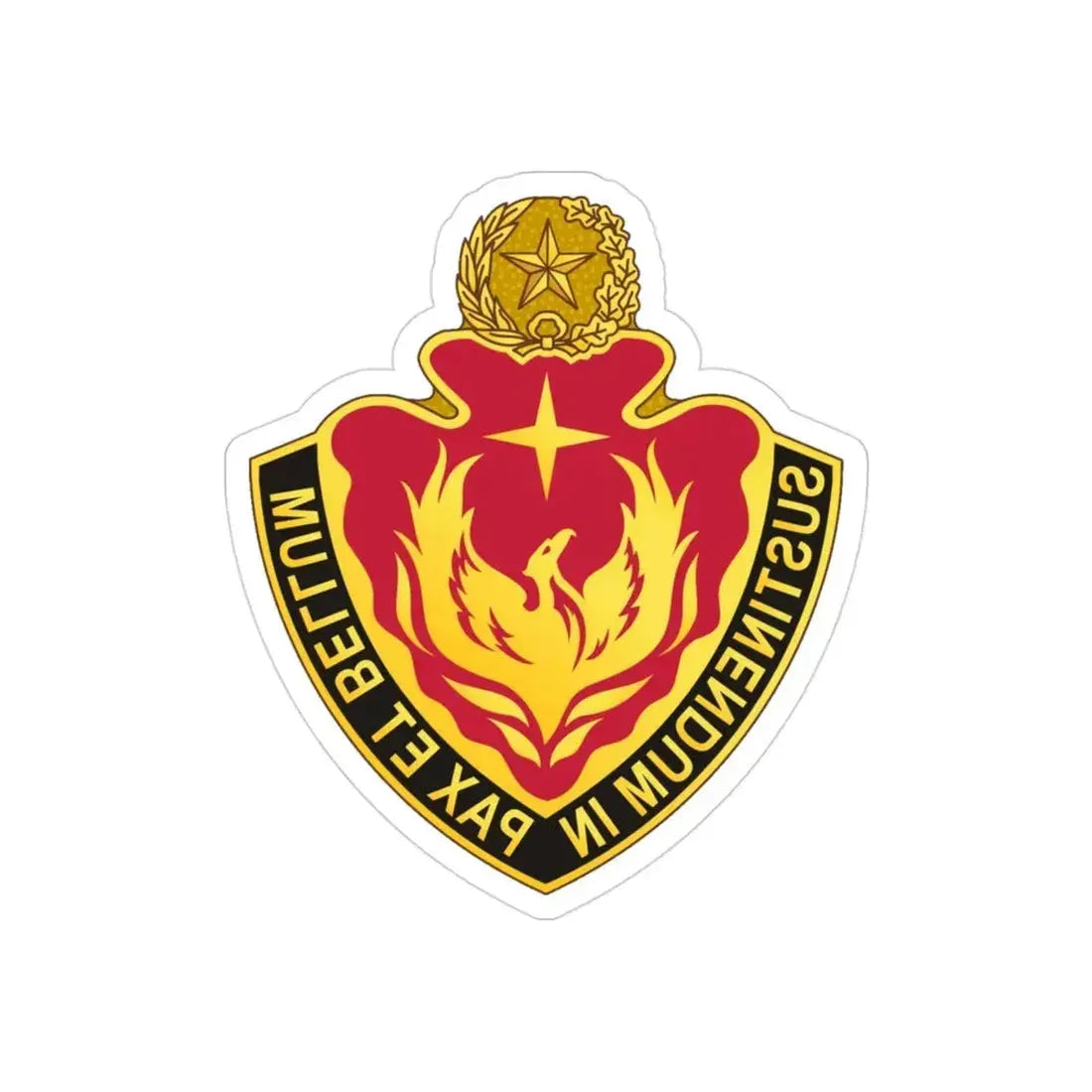 36 Sustainment Brigade 2 (U.S. Army) REVERSE PRINT Transparent Die-Cut STICKER - The Sticker Space