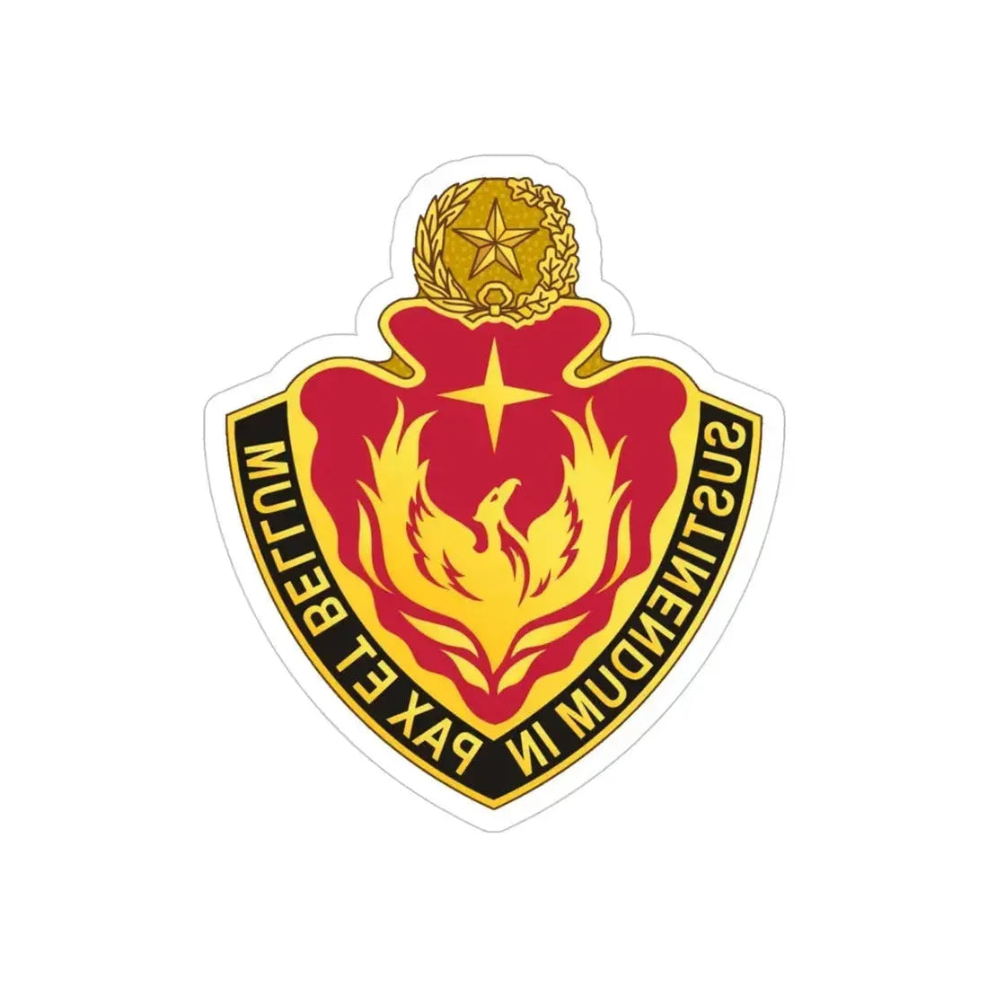 36 Sustainment Brigade 2 (U.S. Army) REVERSE PRINT Transparent Die-Cut STICKER - The Sticker Space