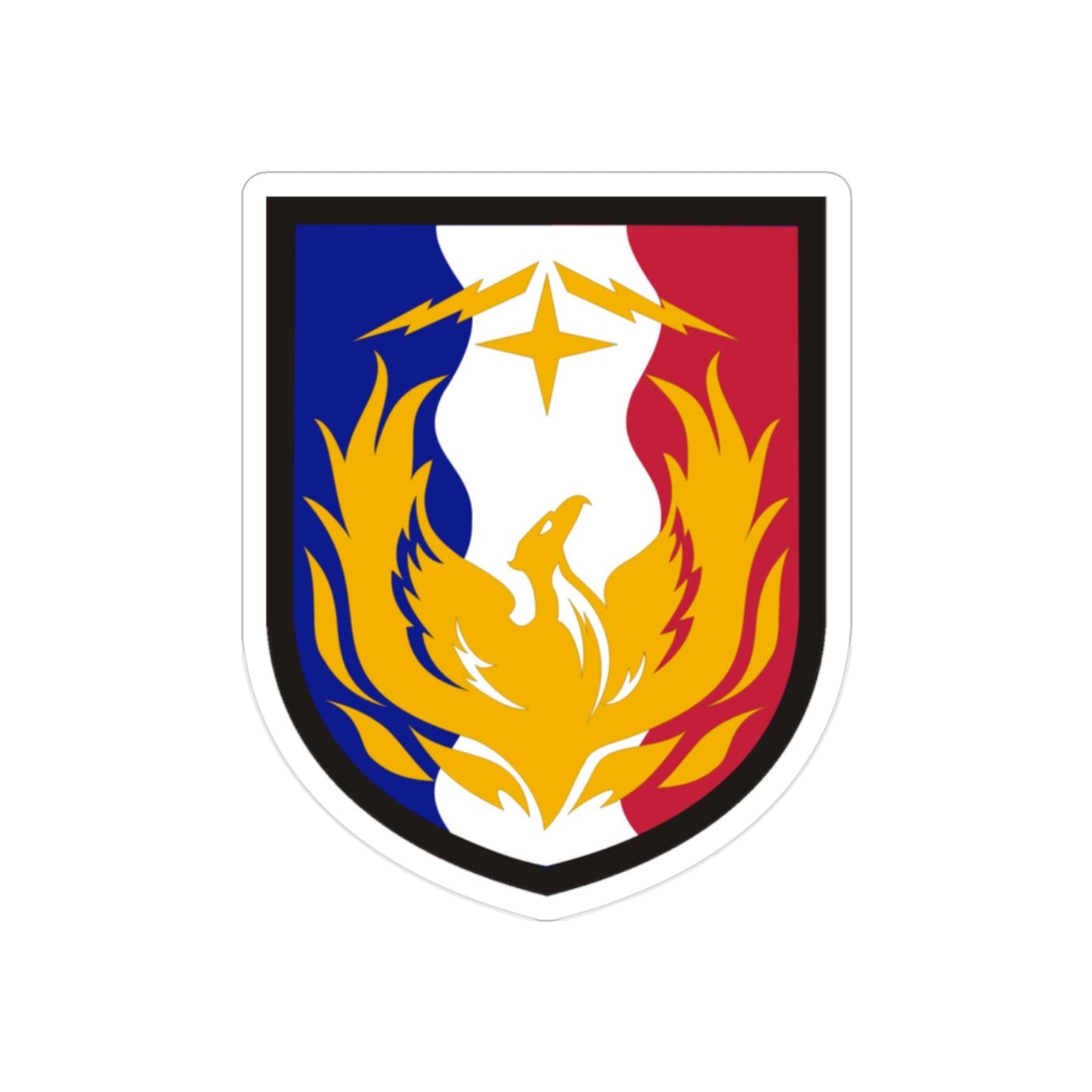 36 Sustainment Brigade (U.S. Army) REVERSE PRINT Transparent STICKER-2" × 2"-The Sticker Space