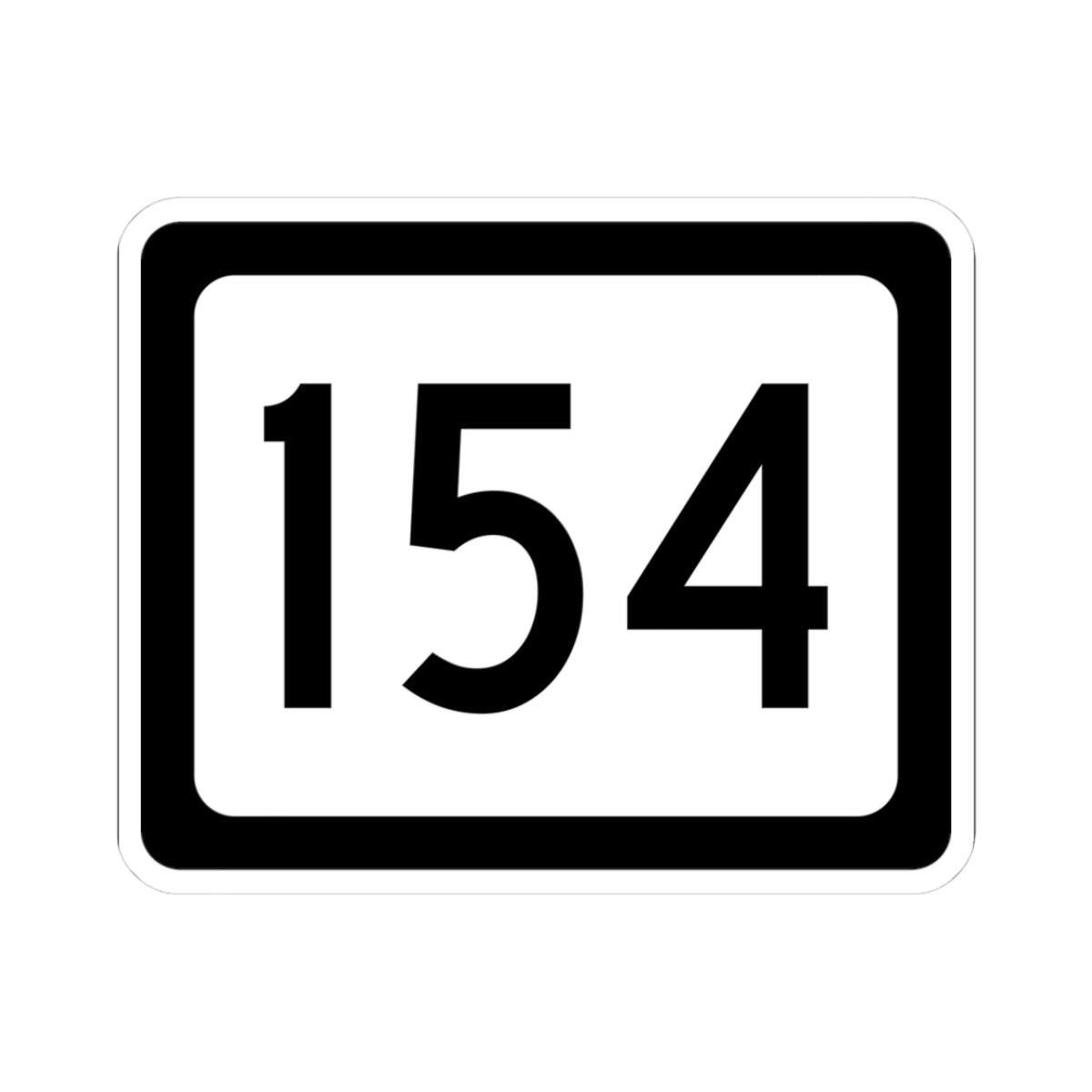 WV-154 (Virginia) (Road Sign) STICKER Vinyl Kiss-Cut Decal