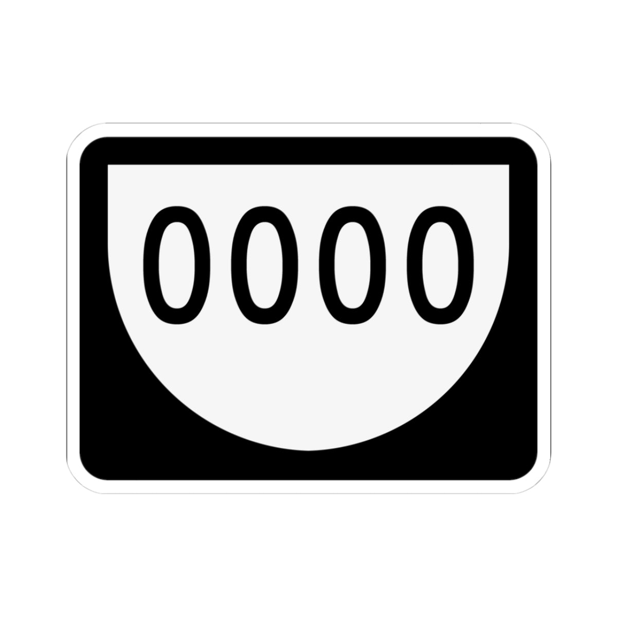 PR urban primary 0000 (Puerto Rico) (Road Sign) STICKER Vinyl Kiss-Cut Decal