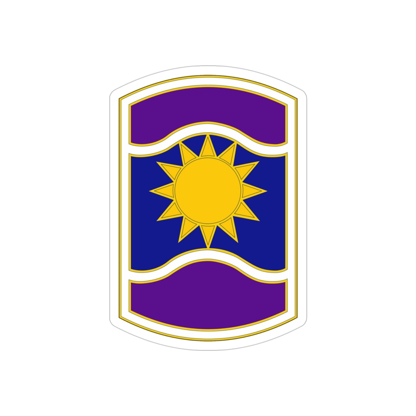 361 Civil Affairs Brigade (U.S. Army) REVERSE PRINT Transparent STICKER-4" × 4"-The Sticker Space