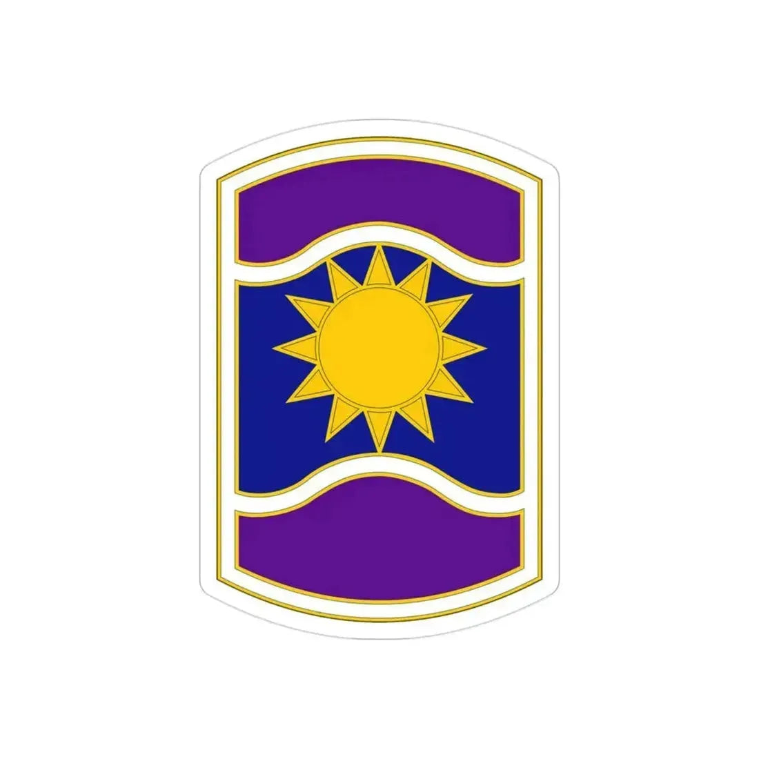 361 Civil Affairs Brigade (U.S. Army) REVERSE PRINT Transparent Die-Cut STICKER 3 Inch Die-Cut Transparent - The Sticker Space