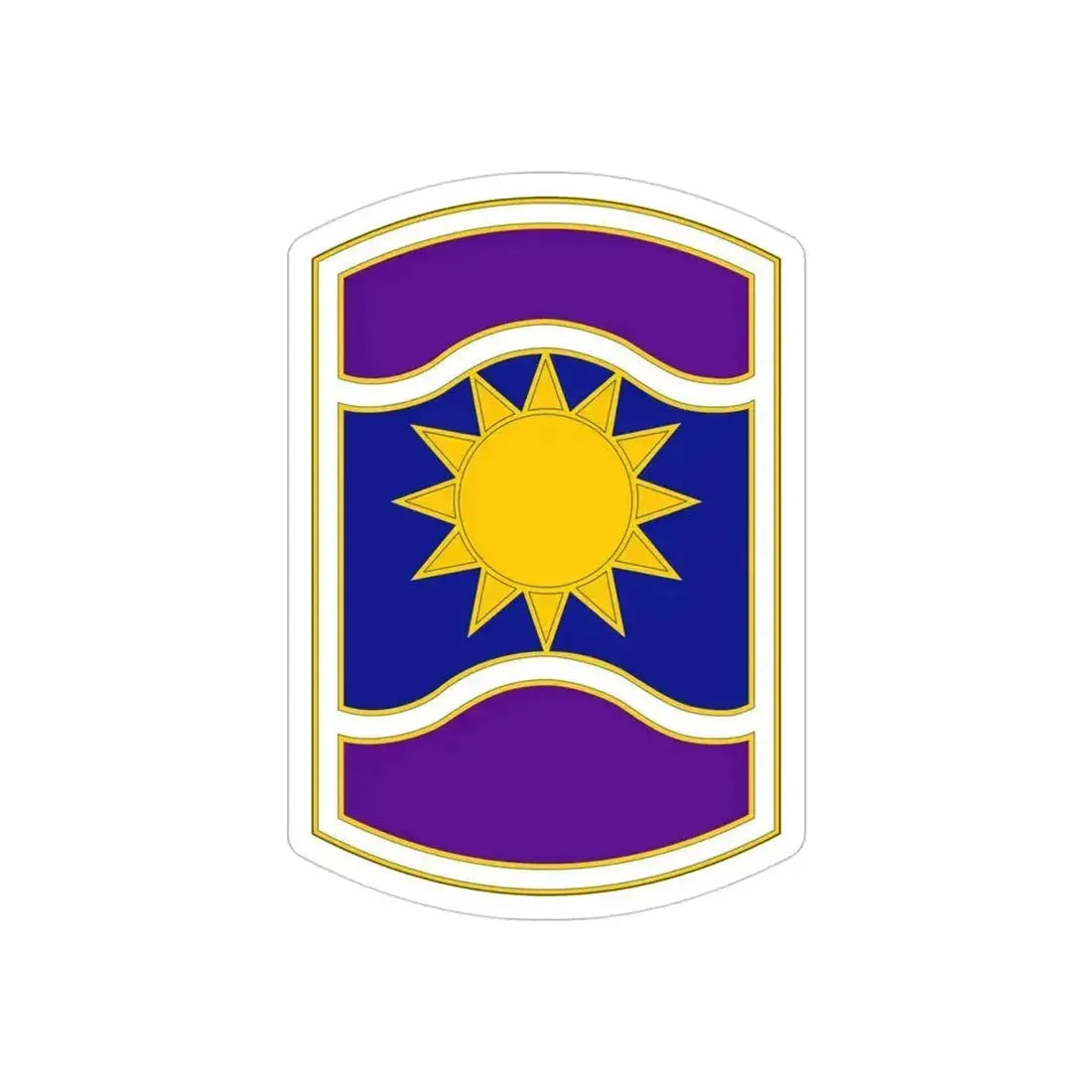 361 Civil Affairs Brigade (U.S. Army) REVERSE PRINT Transparent Die-Cut STICKER 4 Inch Die-Cut Transparent - The Sticker Space