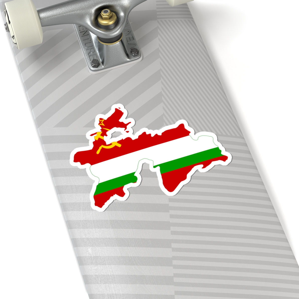 Flag map of the Tajik SSR 1953-1991 Flag map of Tajikistan 19911992 (Tajikistan) STICKER Vinyl Kiss-Cut Decal