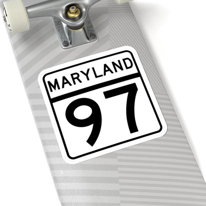 MD Route 97 (Maryland) (Road Sign) STICKER Vinyl Kiss-Cut Decal