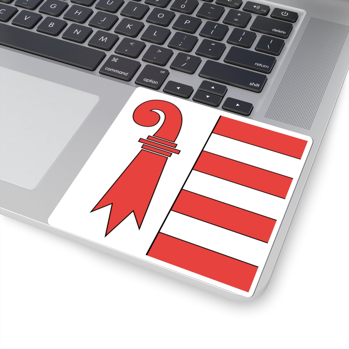 Flag of Canton of Jura (Switzerland) STICKER Vinyl Kiss-Cut Decal