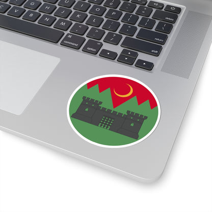 Badge of British North West Frontier (India) (Coat of Arms) STICKER Vinyl Kiss-Cut Decal