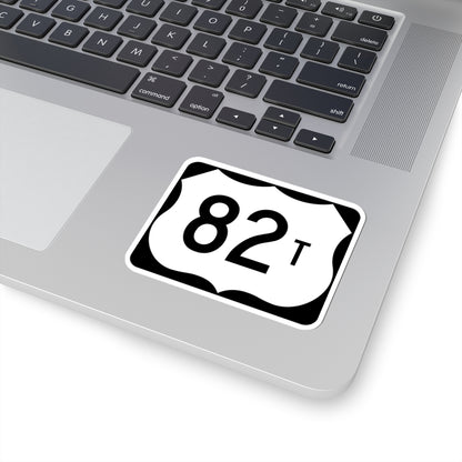 US 82T (Arkansas) (Road Sign) STICKER Vinyl Kiss-Cut Decal