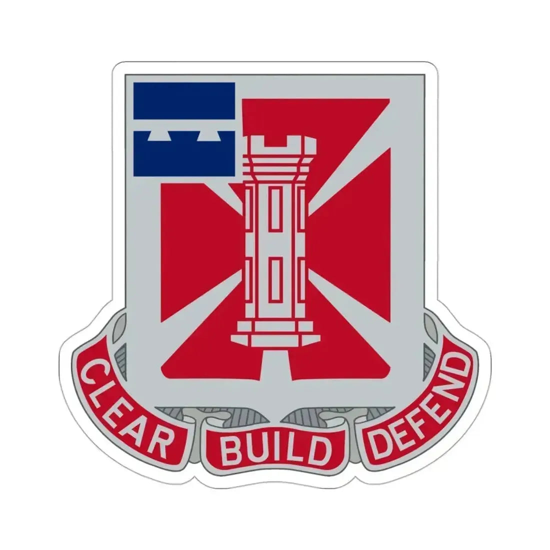 363 Engineer Battalion (U.S. Army) STICKER Vinyl Die-Cut Decal 3 Inch - The Sticker Space