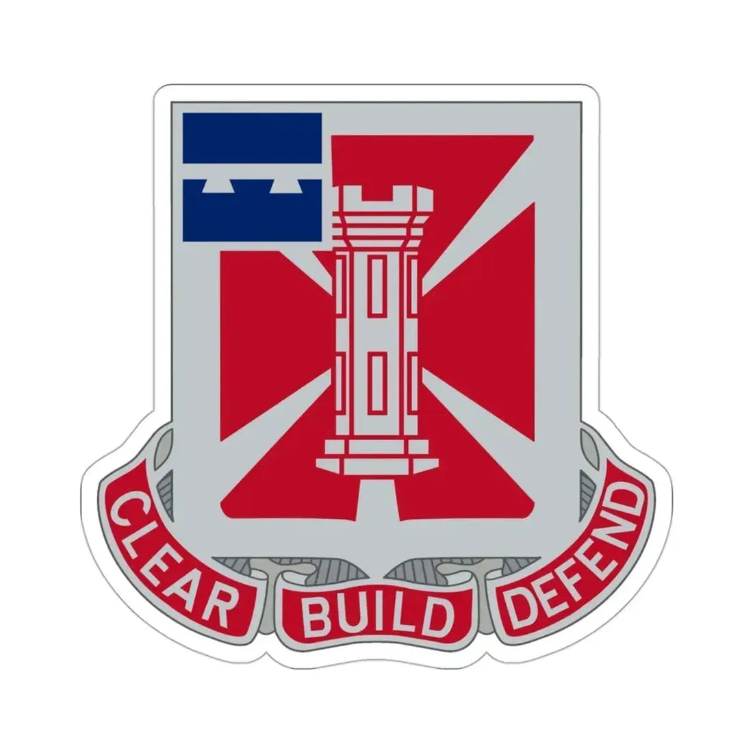 363 Engineer Battalion (U.S. Army) STICKER Vinyl Die-Cut Decal - The Sticker Space