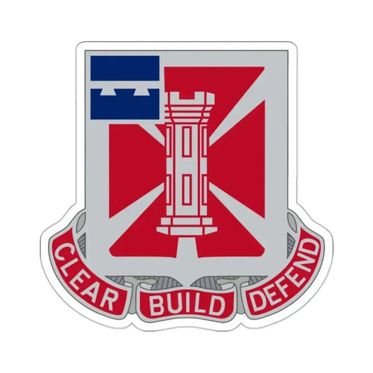 363 Engineer Battalion (U.S. Army) STICKER Vinyl Kiss-Cut Decal 2 Inch White - The Sticker Space