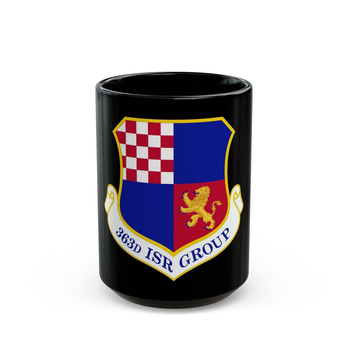 363 Intelligence Surveillance and Reconnaissance Group ACC (U.S. Air Force) Black Coffee Mug-15oz-The Sticker Space