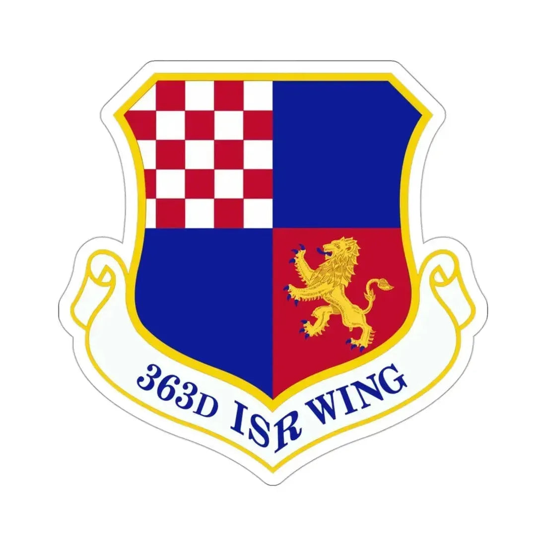 363 Intelligence Surveillance and Reconnaissance Wing ACC (U.S. Air Force) STICKER Vinyl Die-Cut Decal 3 Inch - The Sticker Space