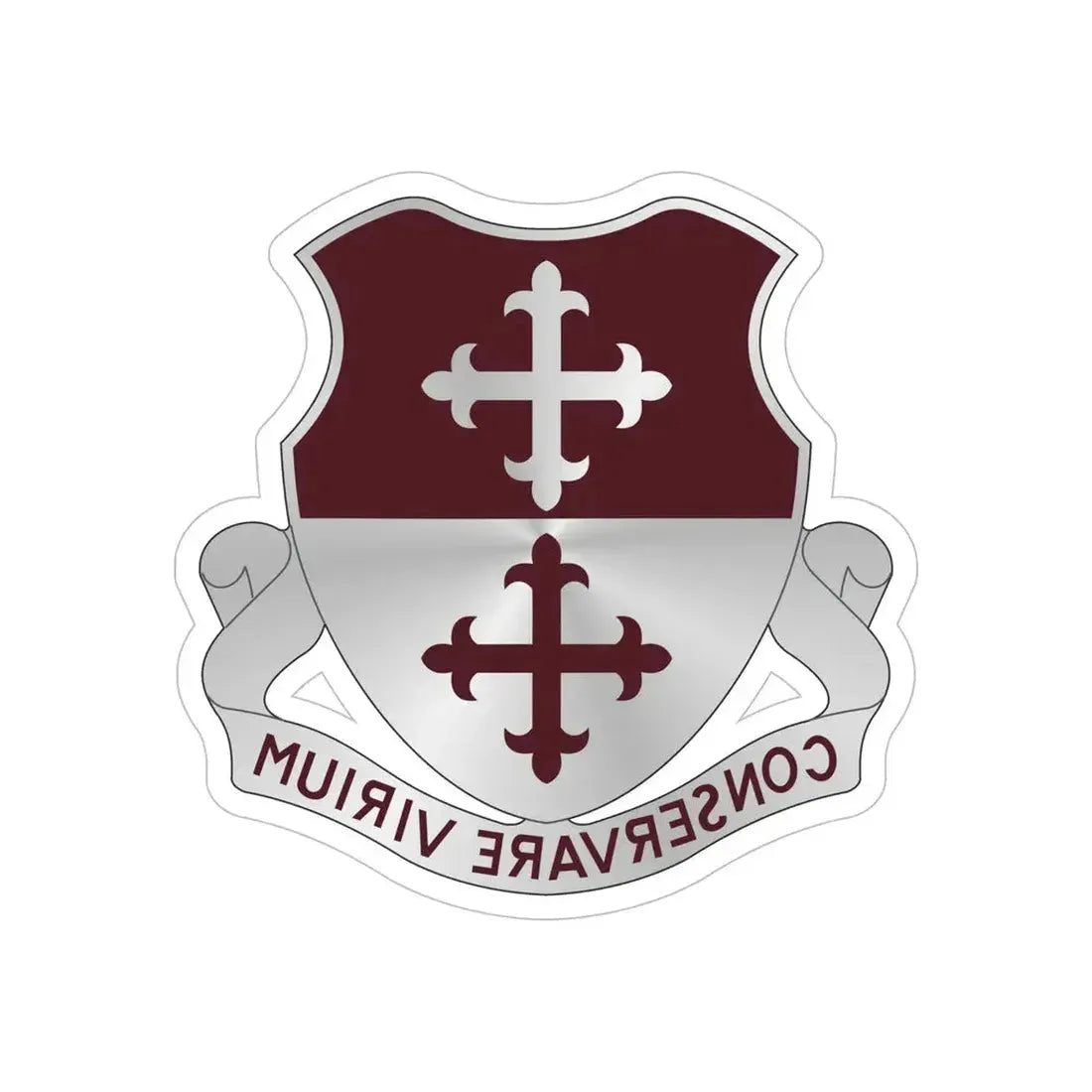363 Medical Battalion (U.S. Army) REVERSE PRINT Transparent Die-Cut STICKER - The Sticker Space