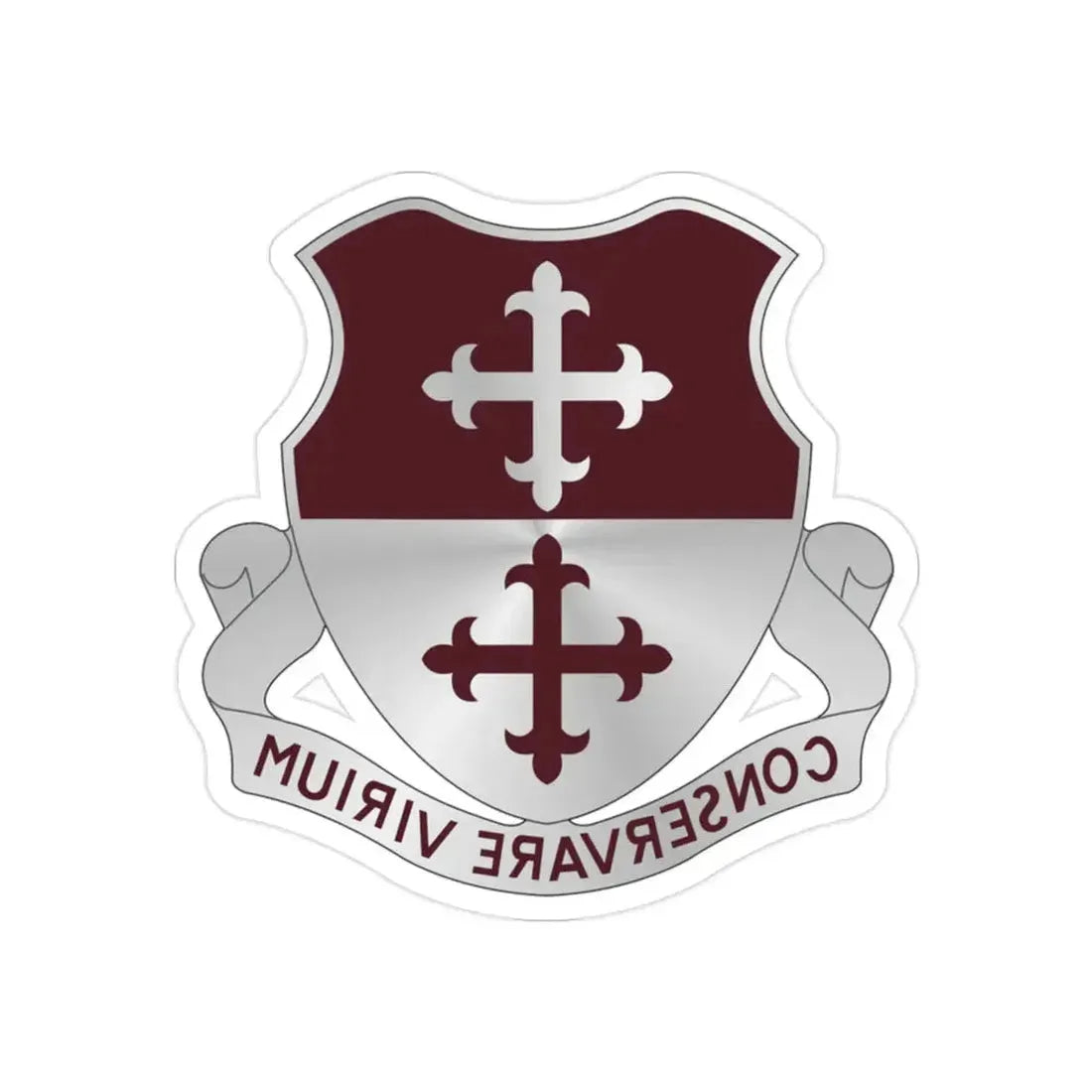 363 Medical Battalion (U.S. Army) REVERSE PRINT Transparent Die-Cut STICKER - The Sticker Space