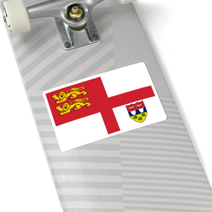 Flag of Brecqhou (United Kingdom) STICKER Vinyl Kiss-Cut Decal