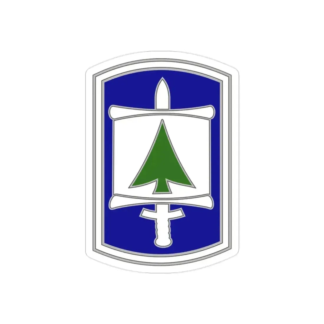 364 Civil Affairs Brigade (U.S. Army) REVERSE PRINT Transparent Die-Cut STICKER 2 Inch Die-Cut Transparent - The Sticker Space