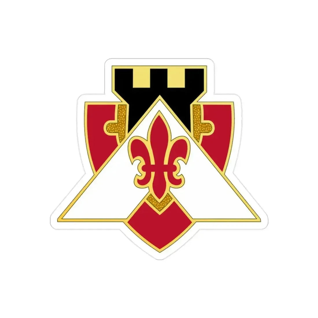 364 Engineer Group (U.S. Army) REVERSE PRINT Transparent Die-Cut STICKER 2 Inch Die-Cut Transparent - The Sticker Space