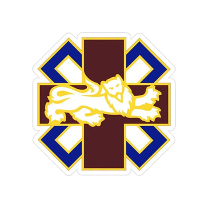 364 Field Hospital (U.S. Army) REVERSE PRINT Transparent Die-Cut STICKER 2 Inch Die-Cut Transparent - The Sticker Space