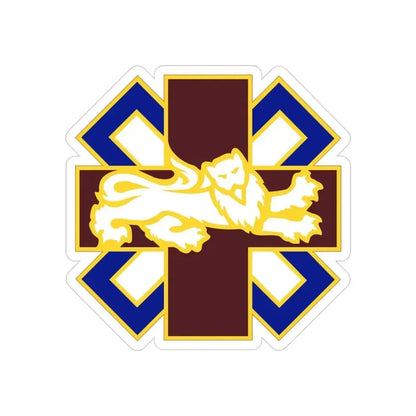 364 Field Hospital (U.S. Army) REVERSE PRINT Transparent Die-Cut STICKER 3 Inch Die-Cut Transparent - The Sticker Space