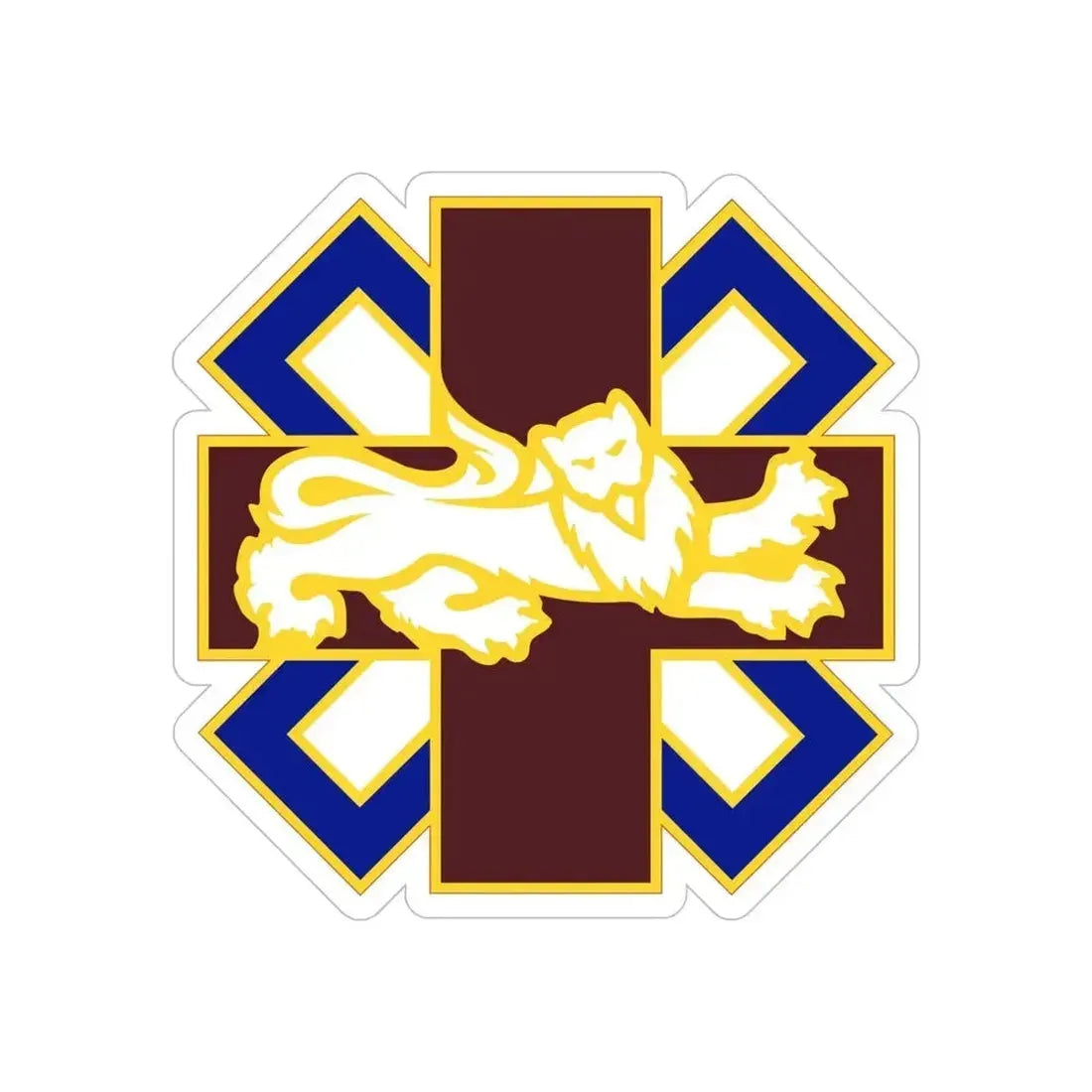 364 Field Hospital (U.S. Army) REVERSE PRINT Transparent Die-Cut STICKER 5 Inch Die-Cut Transparent - The Sticker Space